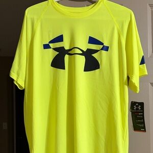 Under Armour Men's Neon Yellow Tee